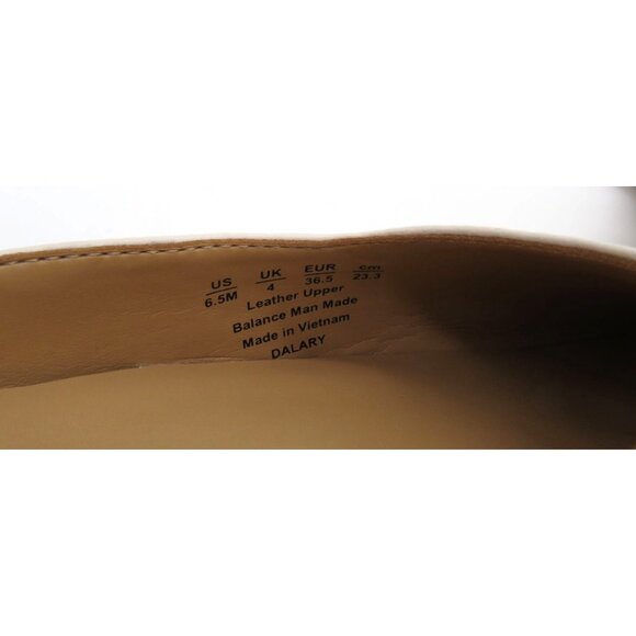 Naturalizer Womens Dalary Slingback Heels Cream Leather Upper 6.5 NEW - Picture 6 of 9